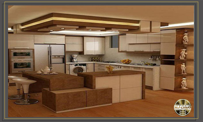 کابینت--برای-آشپزخانه-های-دو-طرفه