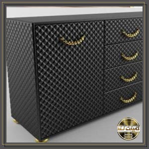 کابینت روکش چرمی